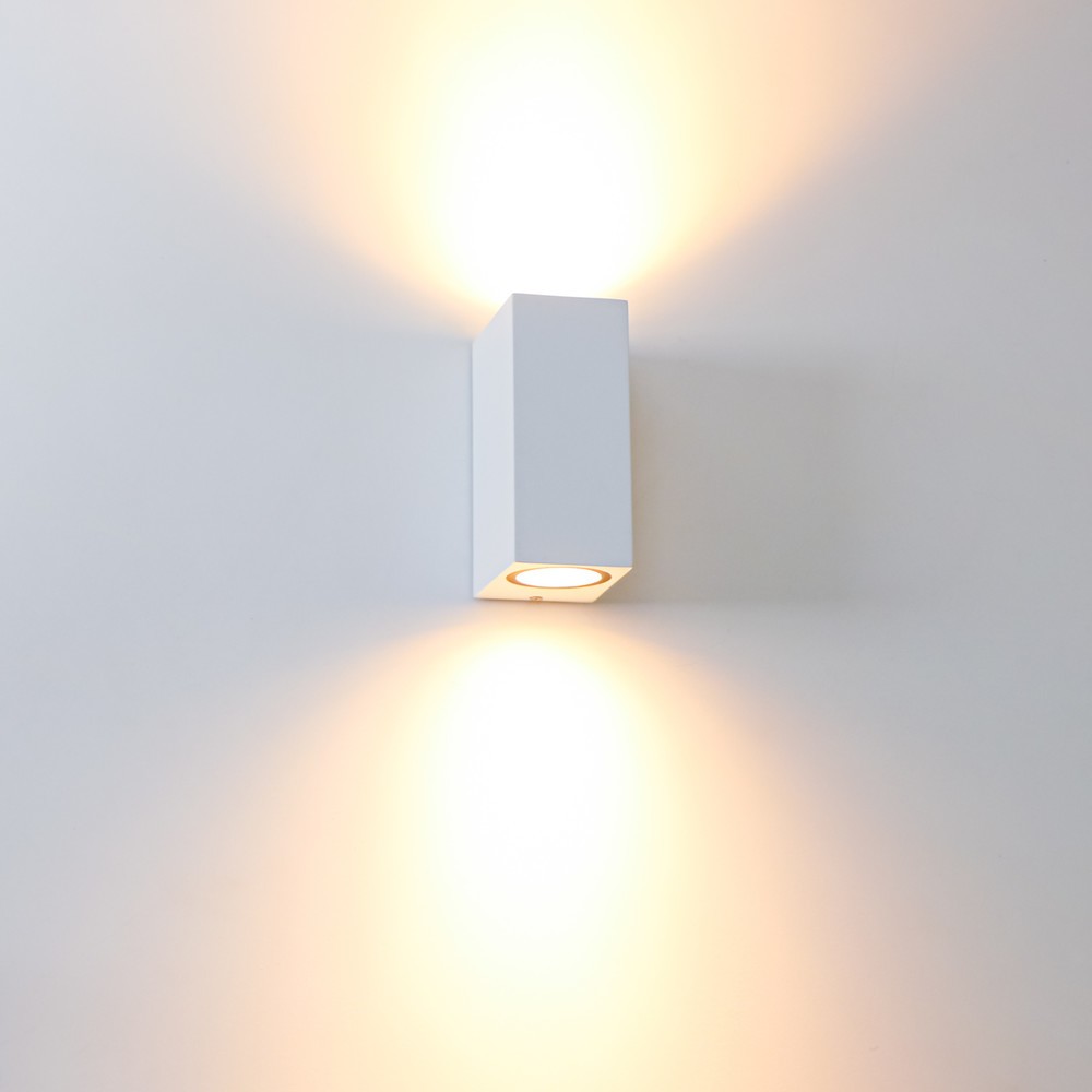 Produktabbildung Nr. 2: LED Outdoor-Wandleuchte San Francisco - 2xGU10 IP44 - weiß