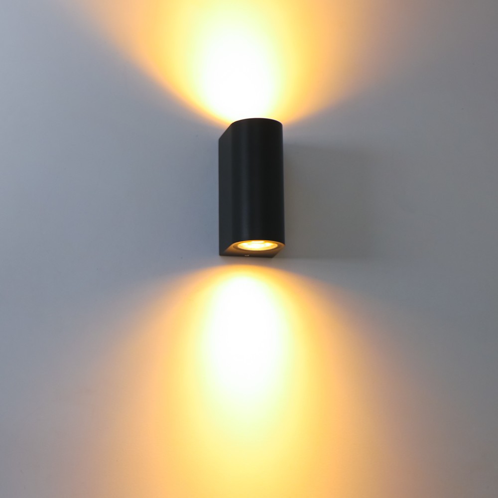 Produktabbildung Nr. 2: LED Outdoor-Wandleuchte Santa Barbara - 2xGU10 IP44 - schwarz
