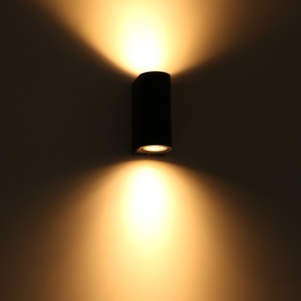 Produktabbildung Nr. 3: LED Outdoor-Wandleuchte Santa Barbara - 2xGU10 IP44 - schwarz