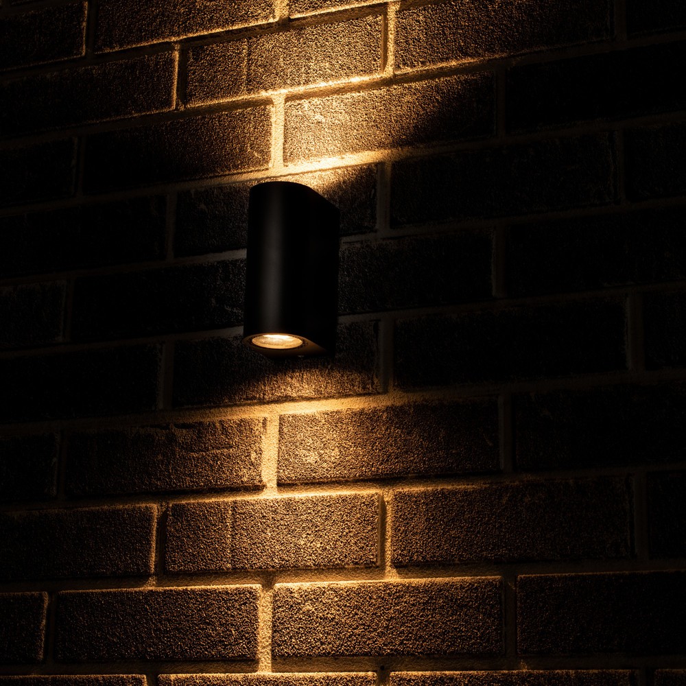 Produktabbildung Nr. 6: LED Outdoor-Wandleuchte Santa Barbara - 2xGU10 IP44 - schwarz