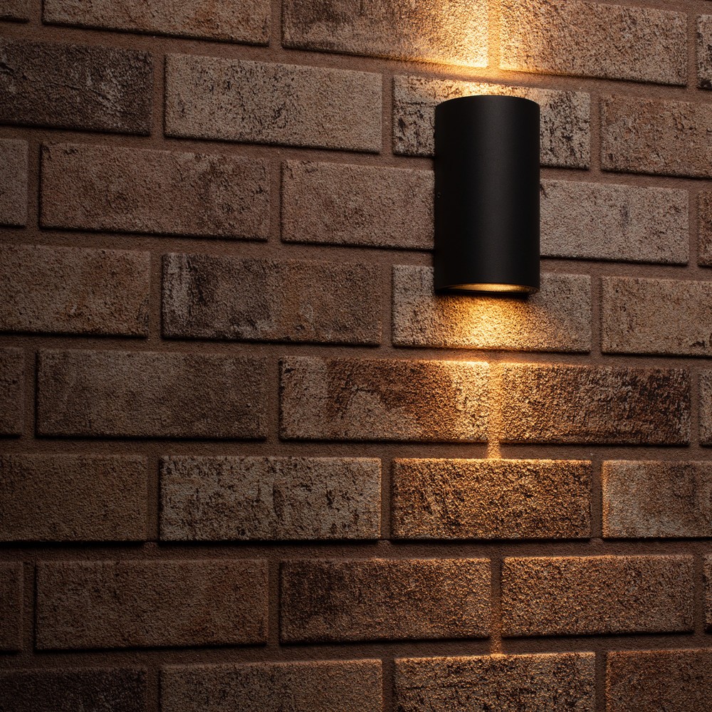 Produktabbildung Nr. 8: LED Outdoor-Wandleuchte Santa Barbara - 2xGU10 IP44 - schwarz
