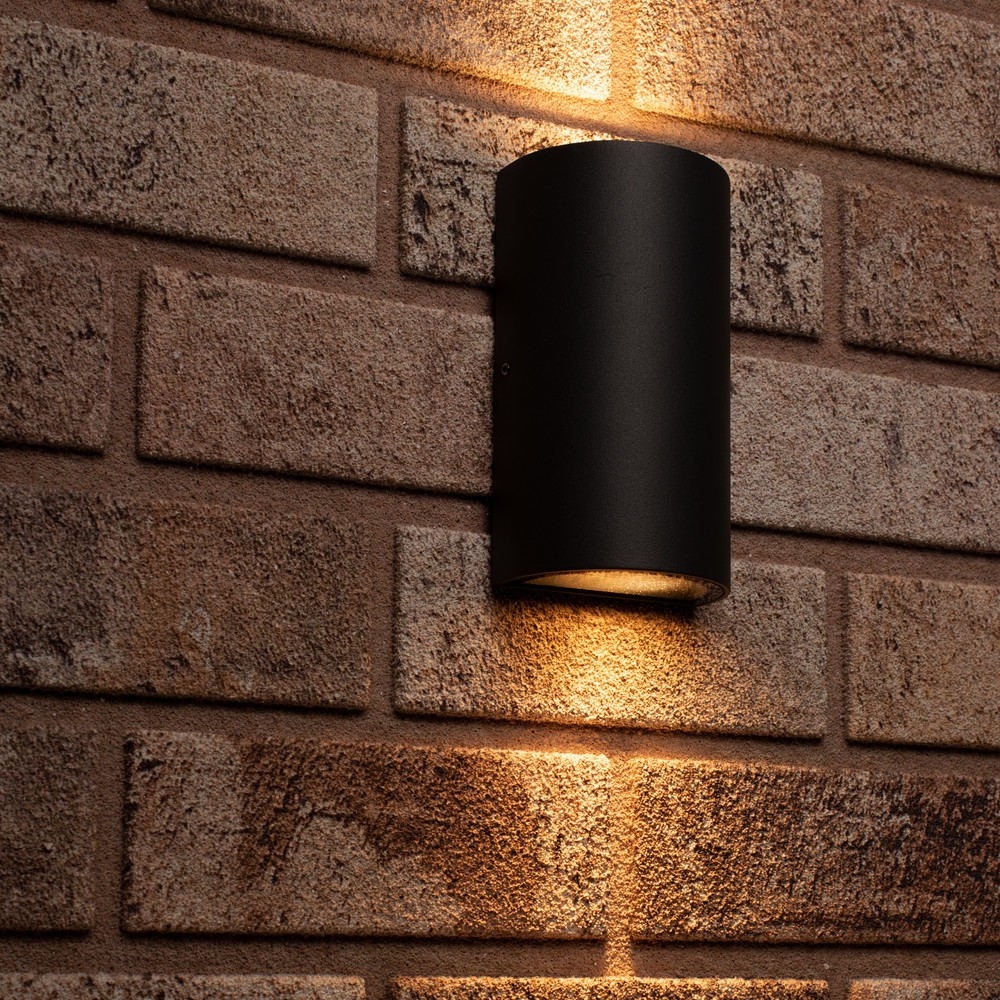 Produktabbildung Nr. 9: LED Outdoor-Wandleuchte Santa Barbara - 2xGU10 IP44 - schwarz