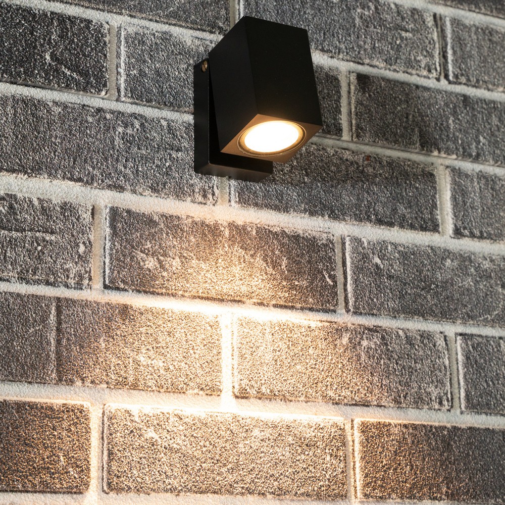 Produktabbildung Nr. 3: LED Outdoor-Wandleuchte Siena - 1xGU10 IP44 - schwarz