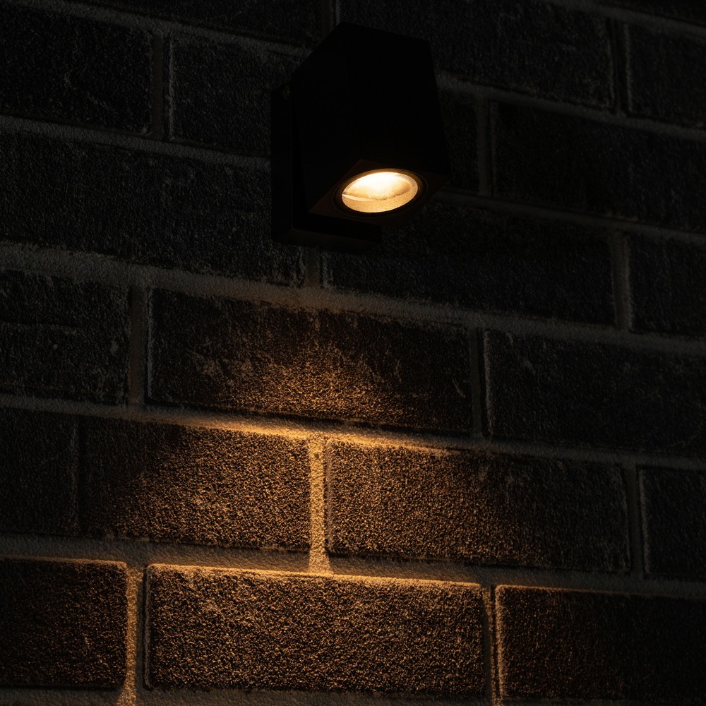 Produktabbildung Nr. 4: LED Outdoor-Wandleuchte Siena - 1xGU10 IP44 - schwarz