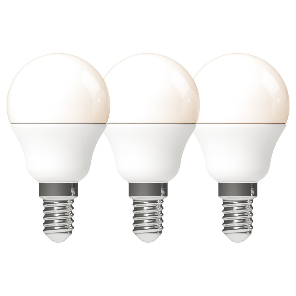 Produktabbildung Nr. 3: LED SMD Leuchtmittel - Globe G45 E14 4,9W 470lm 2700K opal 150° - 3er-Sparpack