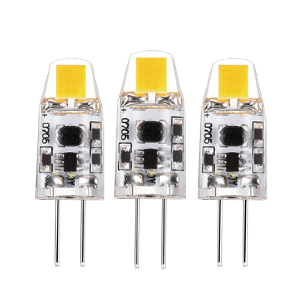 Produktabbildung: LED SMD Leuchtmittel - Kapsel G4 1W 95lm 2700K klar 330°  - 3er-Pack