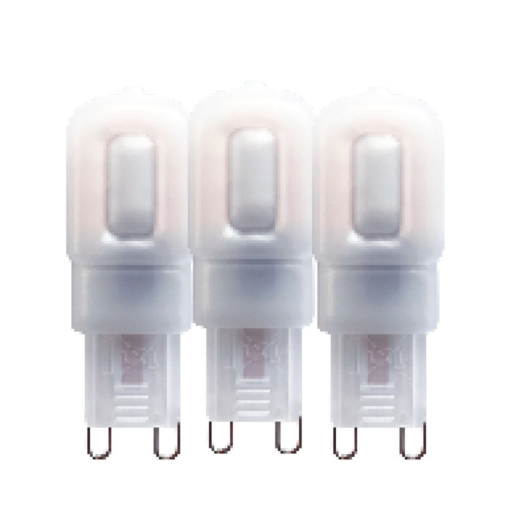 Produktabbildung: LED SMD Leuchtmittel - Kapsel G9 G9 2,5W 240lm 2700K gefrostet 270° - 3er-Sparpack