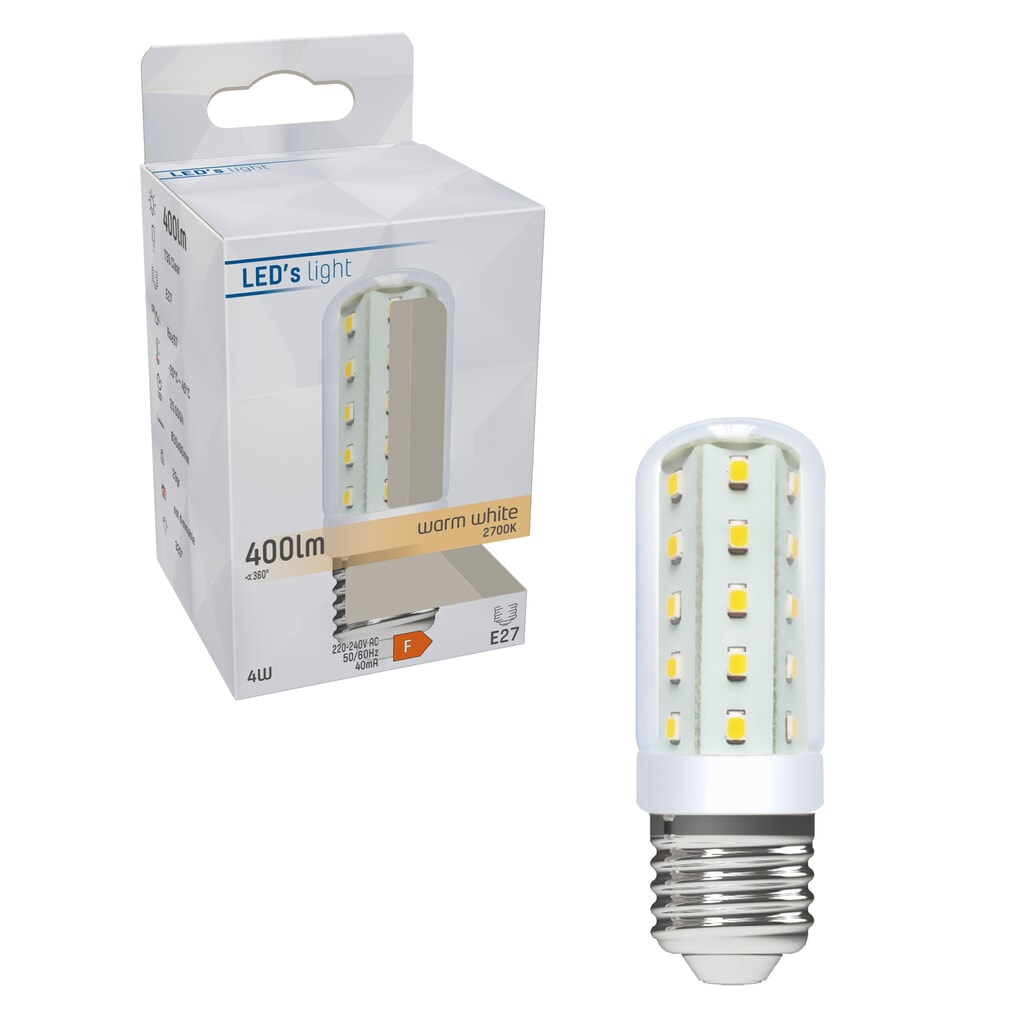 Produktabbildung Nr. 2: LED SMD Leuchtmittel - Kapsel T30 E27 4W 400lm 2700K CRI97 klar 320°