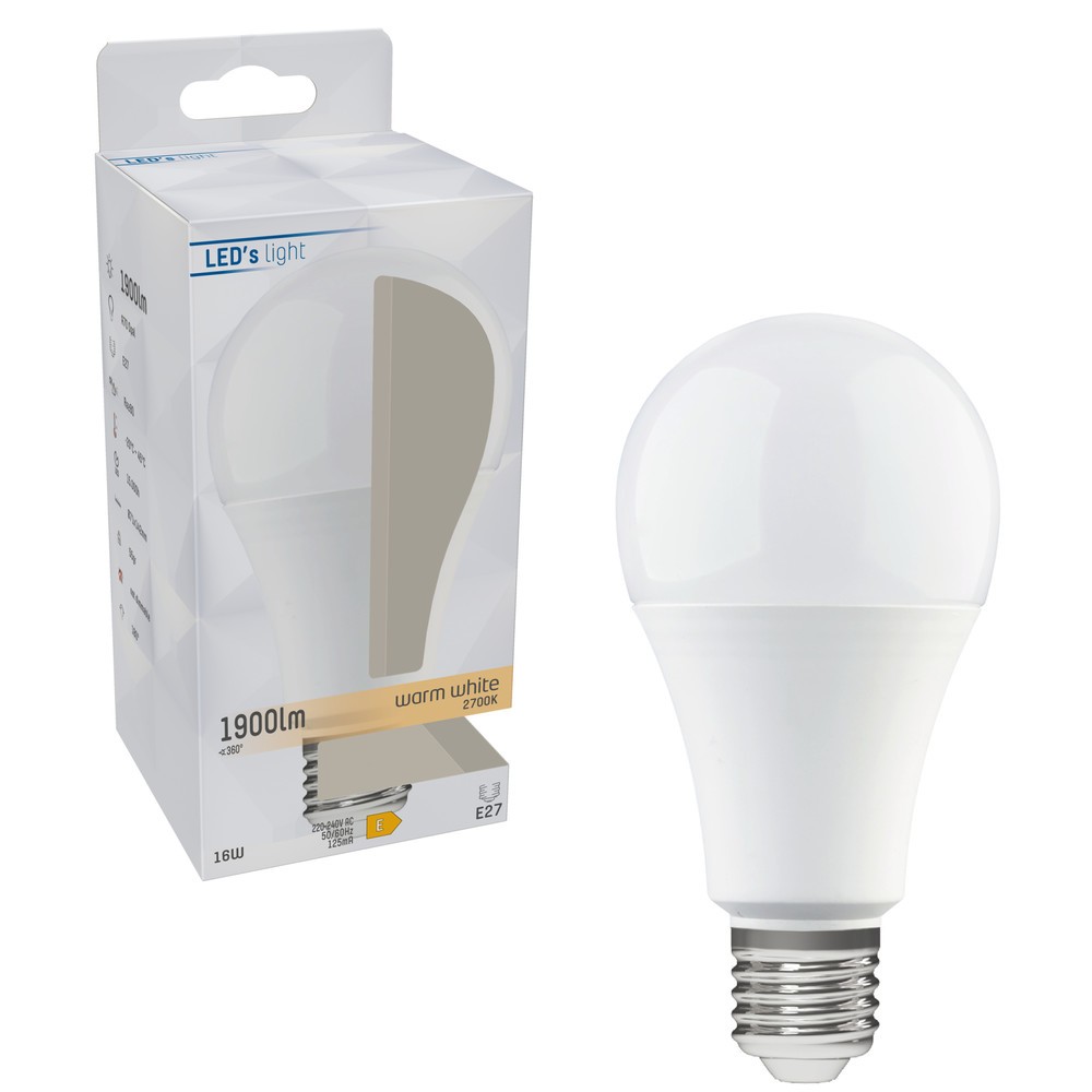 Produktabbildung Nr. 2: LED SMD Leuchtmittel - Klassisch A70 E27 16W 1900lm 2700K opal 180°