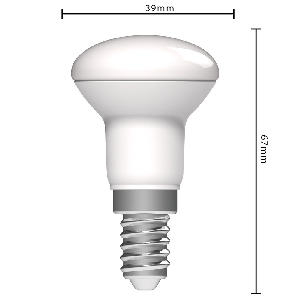 Produktabbildung Nr. 5: LED SMD Leuchtmittel - Pilzkopf R39 E14 2,2W 250lm 2700K opal 120°
