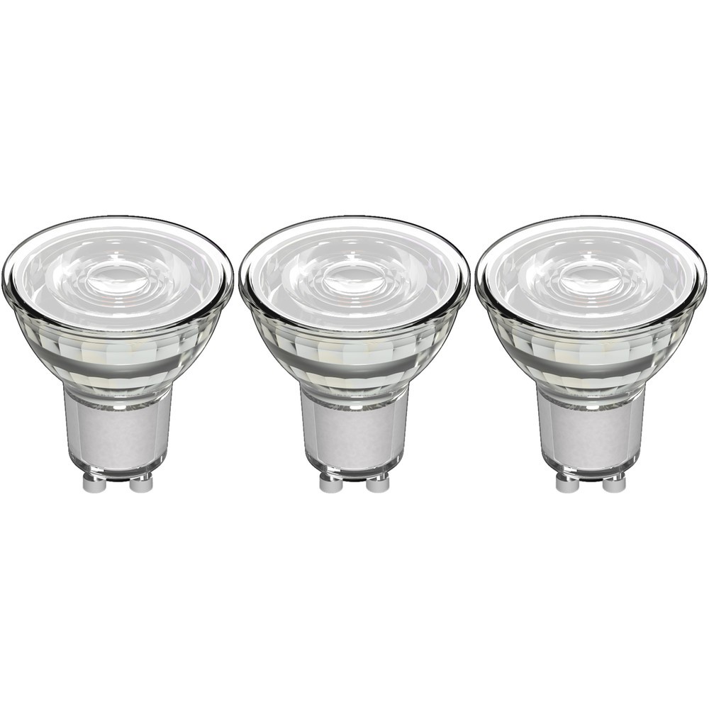 Produktabbildung: LED SMD Leuchtmittel - Spot MR16 GU10 4W 345lm 2700K klar 36° - 3er-Sparpack