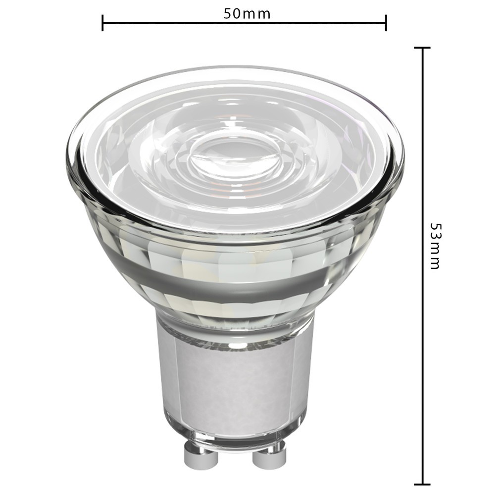 Produktabbildung Nr. 3: LED SMD Leuchtmittel - Spot MR16 GU10 4W 345lm 2700K klar 36° - 3er-Sparpack