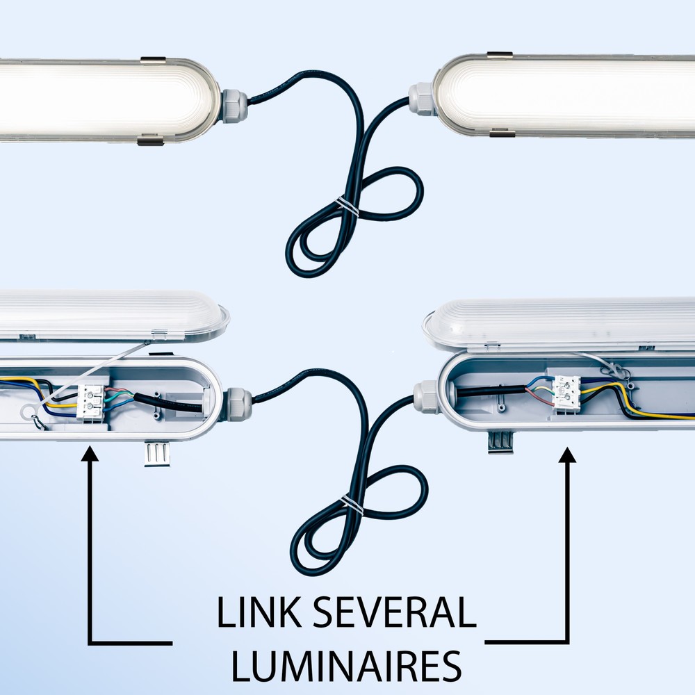 Produktabbildung Nr. 9: LED Wannenleuchte Strip - 1x18W 60cm 2880lm 4000K UGR