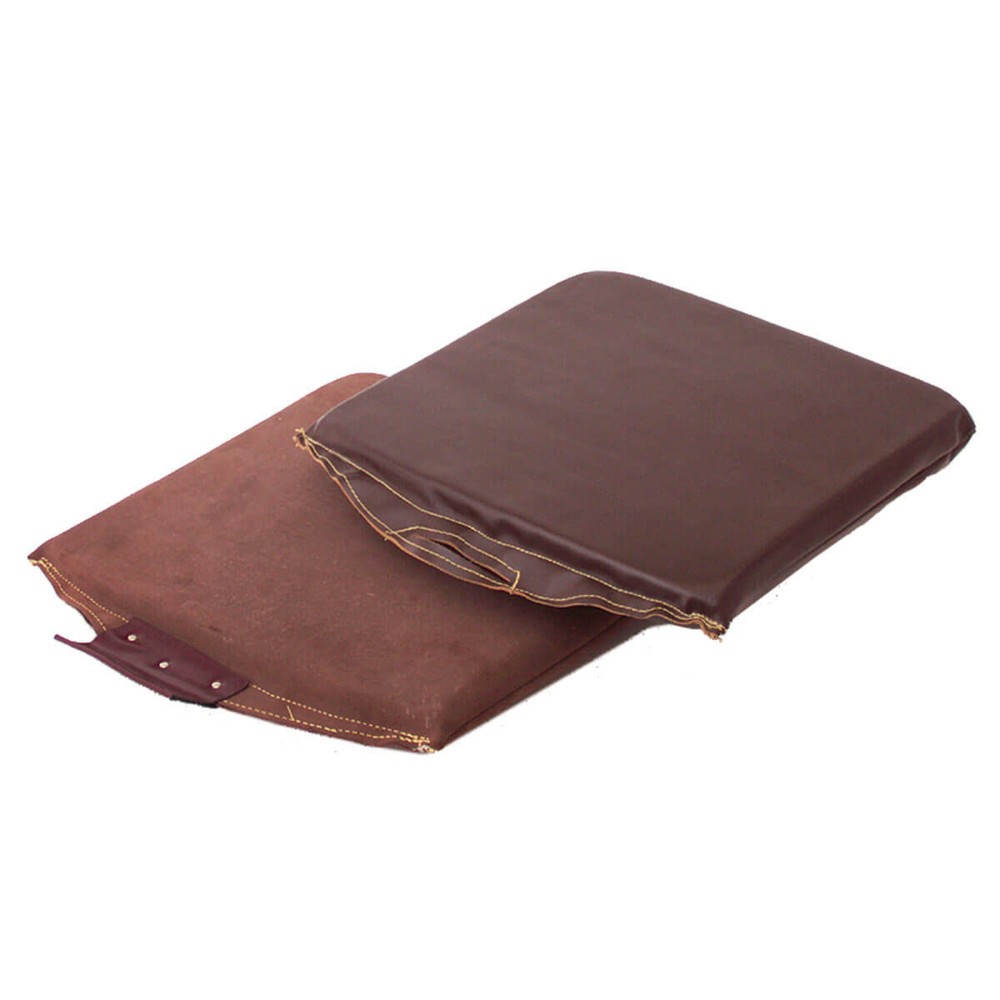 Produktabbildung: Lederkissen Spaltleder mit Schaumstoff, Größe 40x40x4 cm