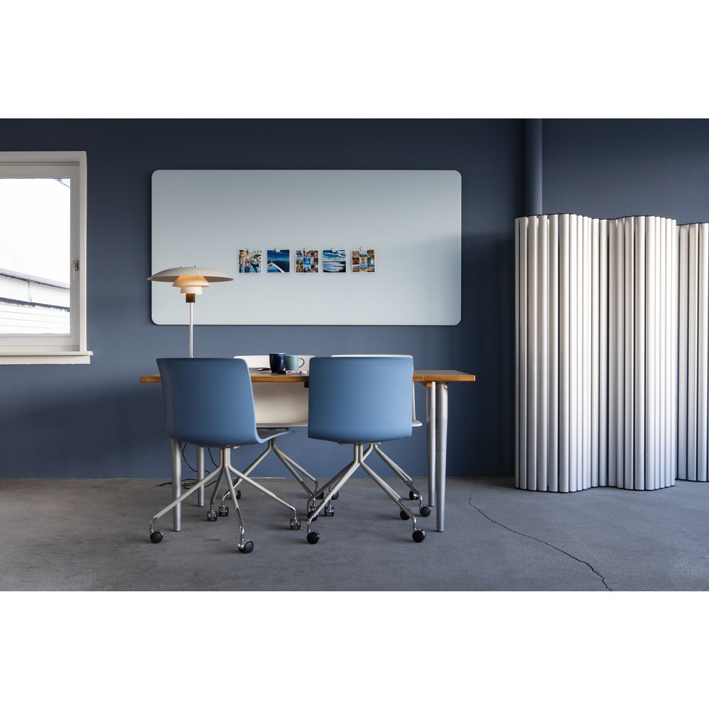 Produktabbildung Nr. 4: Legamaster Glasboard aus Sicherheitsglas, matt, magnethaftend, HxB 1.000 x 2.000 mm, hellblau, Ecken abgerundet