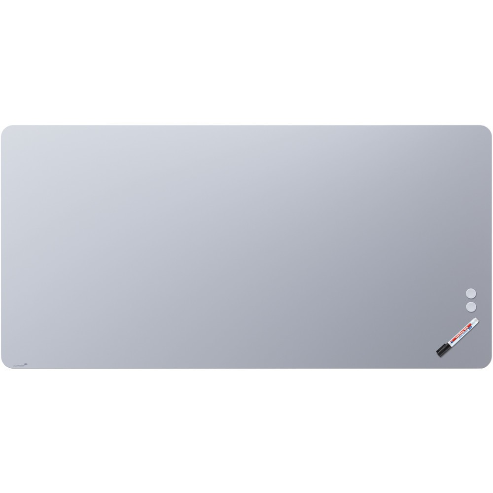 Produktabbildung: Legamaster Glasboard aus Sicherheitsglas, matt, magnethaftend, HxB 1.000 x 2.000 mm, hellblau, Ecken abgerundet