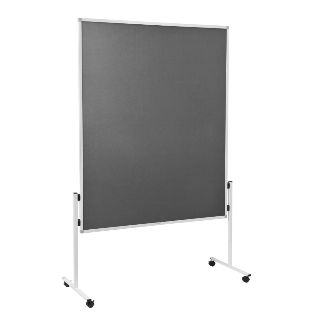 Produktabbildung: Legamaster Mobile Moderationstafel ECONOMY, HxB 1.500 x 1.200 mm, grau
