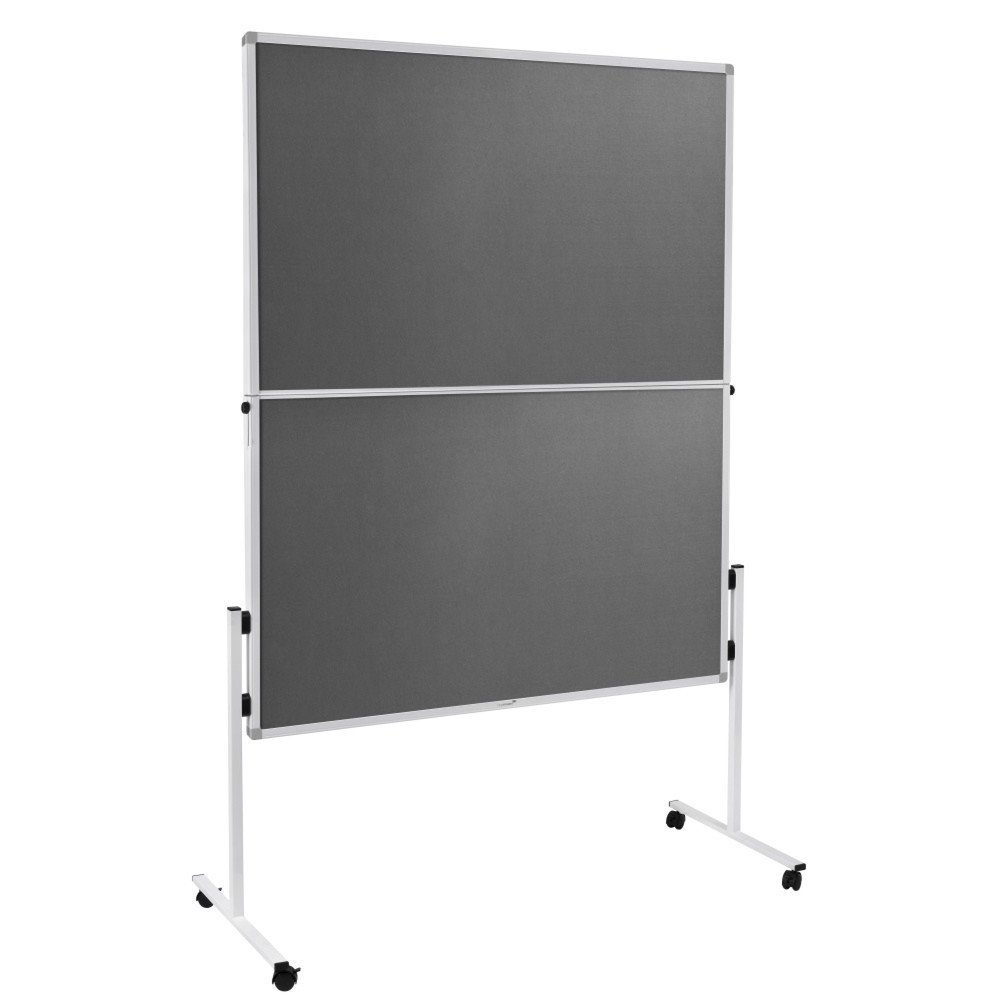 Produktabbildung: Legamaster Mobile Moderationstafel ECONOMY, HxB 1.500 x 1.200 mm, grau, klappbar