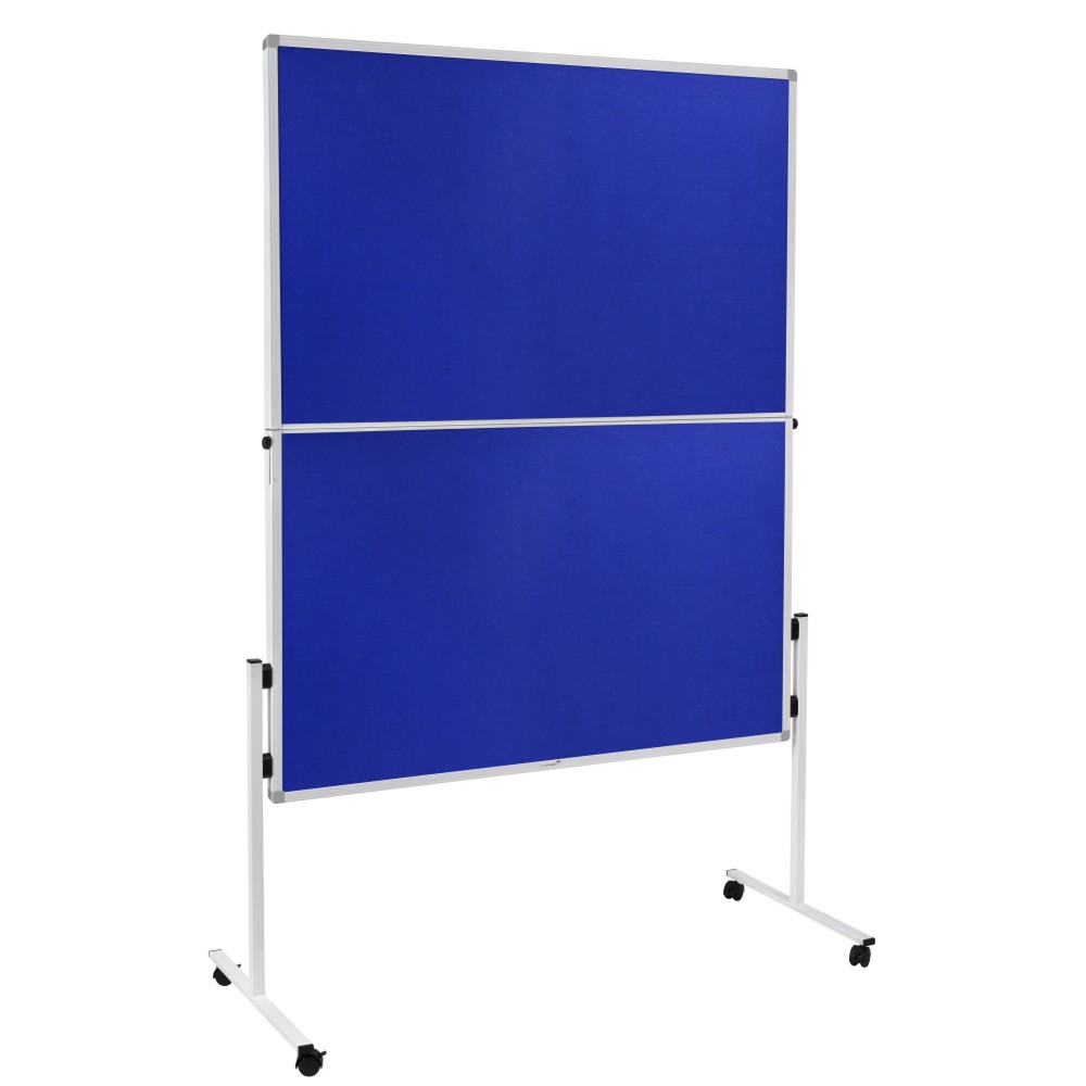 Produktabbildung: Legamaster Mobile Moderationstafel ECONOMY, HxB 1.500 x 1.200 mm, blau, klappbar