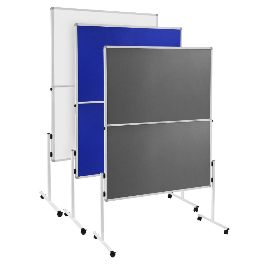 Produktabbildung Nr. 4: Legamaster Mobile Moderationstafel ECONOMY, HxB 1.500 x 1.200 mm, blau, klappbar
