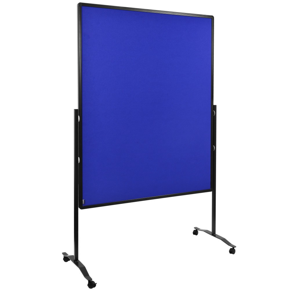Produktabbildung: Legamaster Mobile Moderationswand PREMIUM PLUS, HxB  1.500 x 1.200 mm, marineblau
