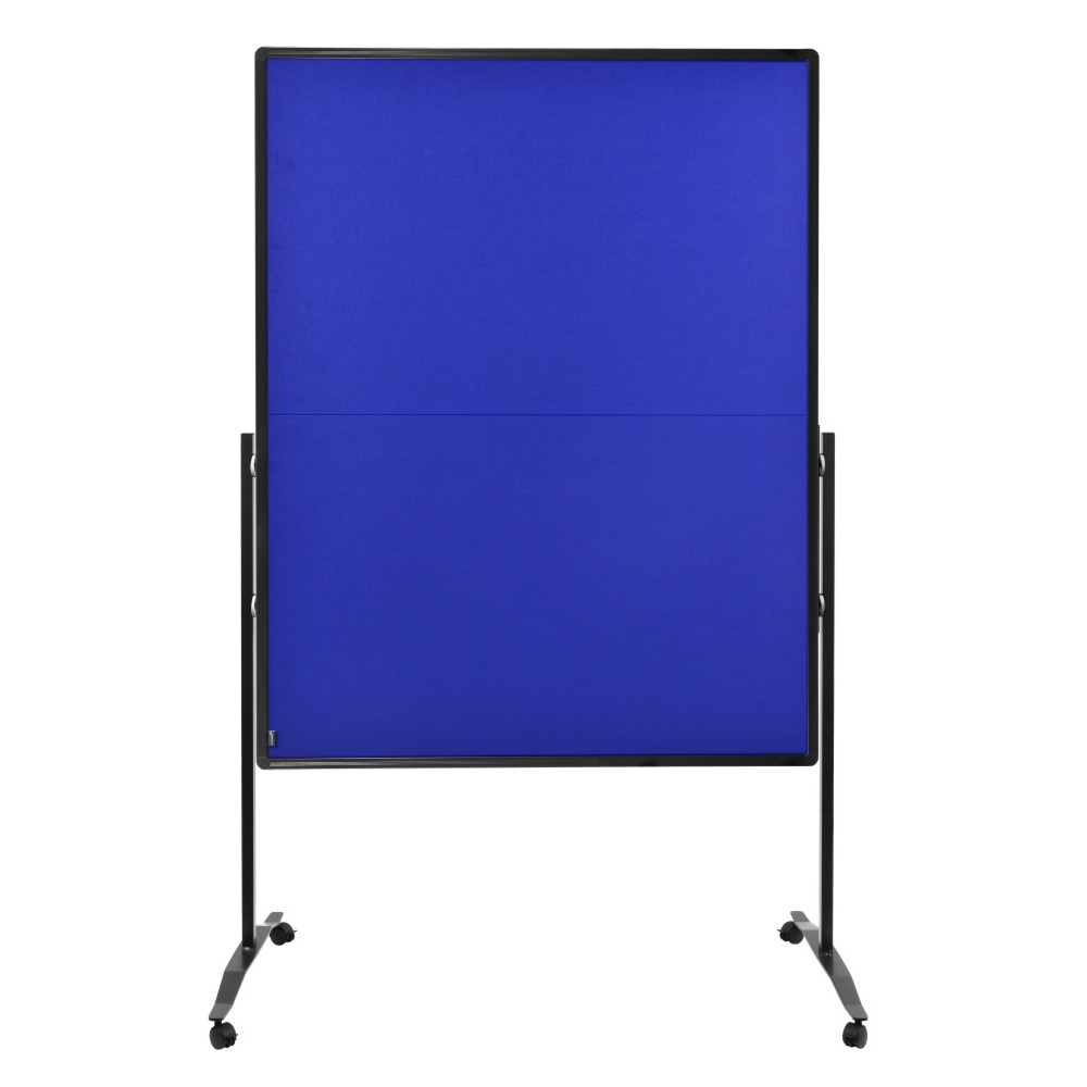Produktabbildung: Legamaster Mobile Moderationswand PREMIUM PLUS, klappbar, HxB 1.500 x 1.200 mm, marineblau