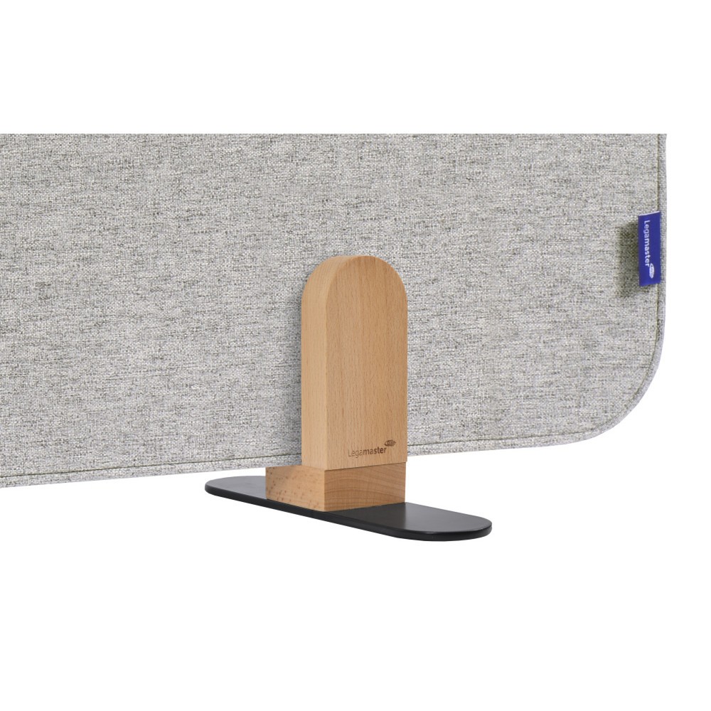 Produktabbildung Nr. 2: Legamaster Textil-Tischtrennwand ELEMENTS, schallabsorbierend, mit Stellfüßen, HxB 600 x 800 mm, grau