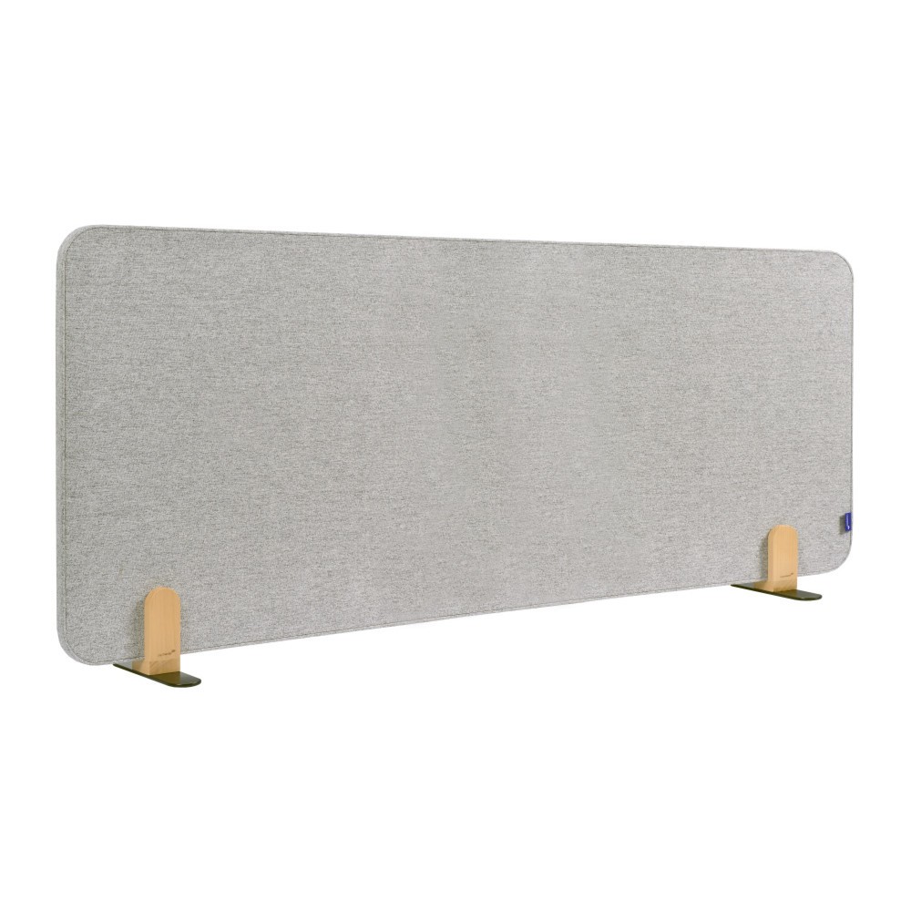Produktabbildung Nr. 1: Legamaster Textil-Tischtrennwand ELEMENTS, schallabsorbierend, mit Stellfüßen, HxB 600 x 1.600 mm, grau