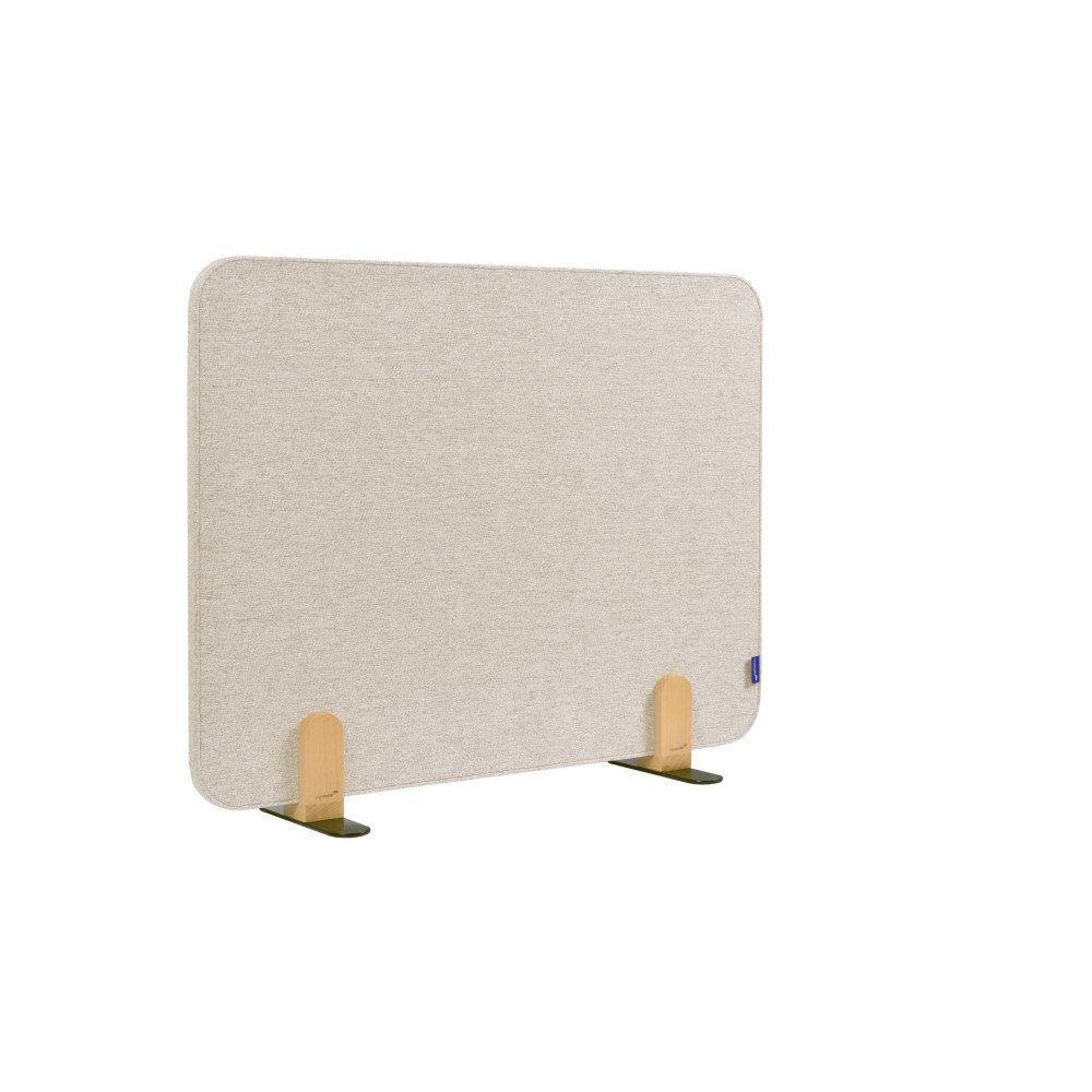 Produktabbildung Nr. 1: Legamaster Textil-Tischtrennwand ELEMENTS, schallabsorbierend, mit Stellfüßen, HxB 600 x 800 mm, beige