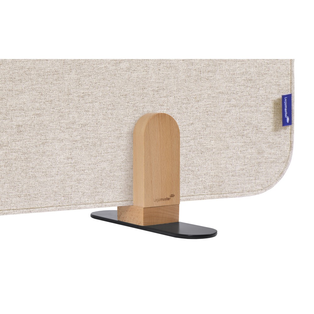 Produktabbildung Nr. 2: Legamaster Textil-Tischtrennwand ELEMENTS, schallabsorbierend, mit Stellfüßen, HxB 600 x 1.200 mm, beige
