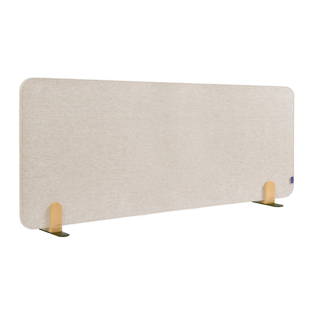Produktabbildung Nr. 1: Legamaster Textil-Tischtrennwand ELEMENTS, schallabsorbierend, mit Stellfüßen, HxB 600 x 1.600 mm, beige