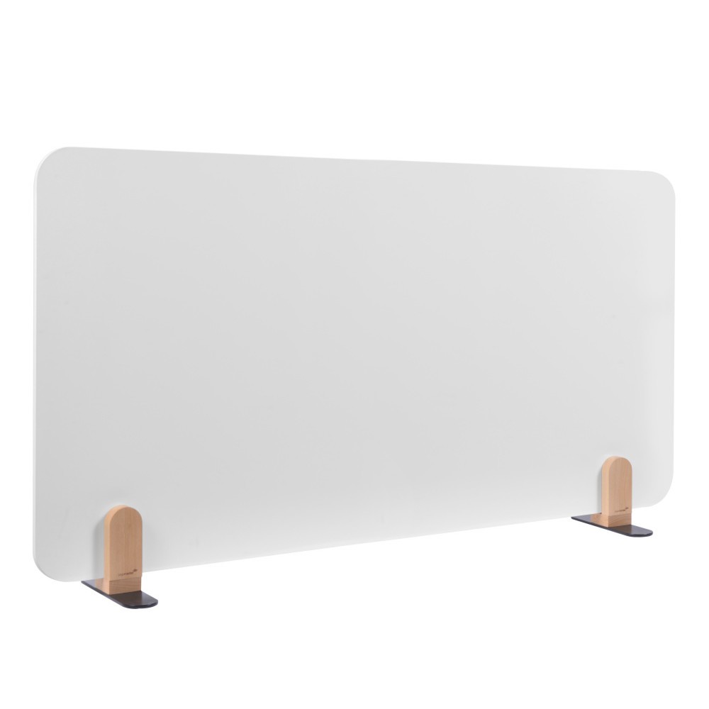 Produktabbildung: Legamaster Tischtrennwand ELEMENTS, mit Whiteboard-Oberfläche, mit Stellfüßen, HxB 600 x 1.200 mm