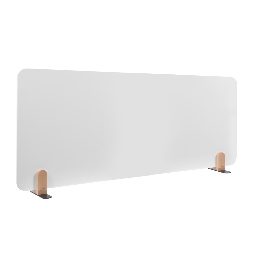 Produktabbildung: Legamaster Tischtrennwand ELEMENTS, mit Whiteboard-Oberfläche, mit Stellfüßen, HxB 600 x 1.600 mm
