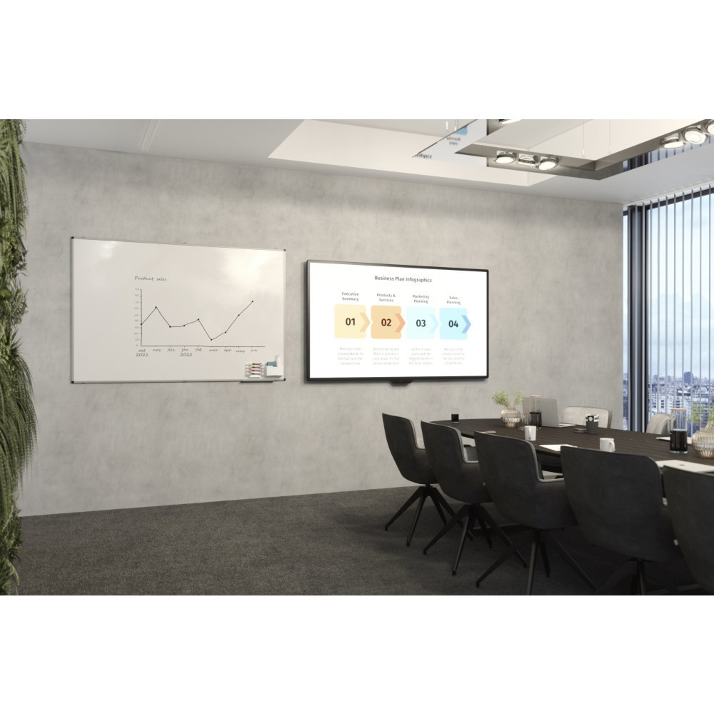 Produktabbildung Nr. 4: Legamaster Whiteboard UNITE PLUS, magnethaftend, HxB 1.200 x 2.000 mm