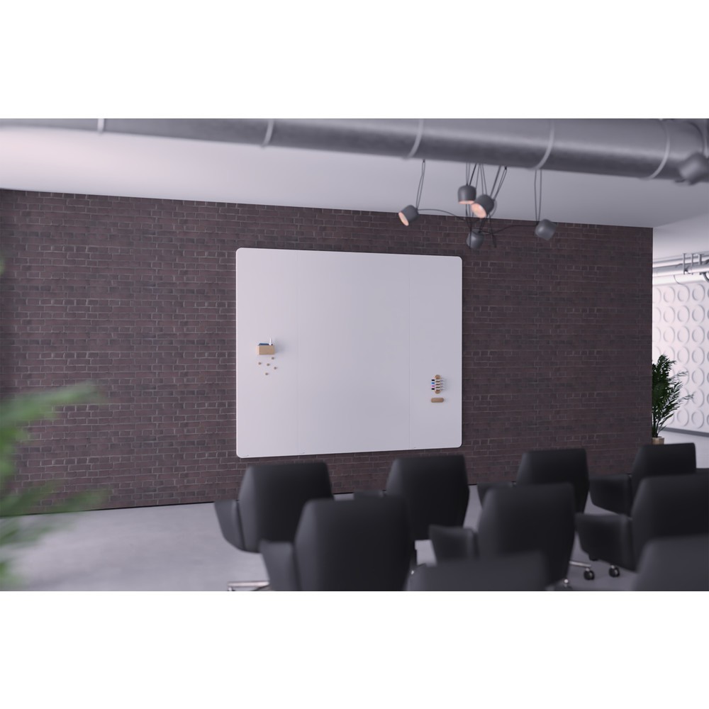 Produktabbildung Nr. 2: Legamaster Whiteboard WALL-UP RC, magnethaftend, HxB 2.000 x 595 mm, Ecken rechts abgerundet
