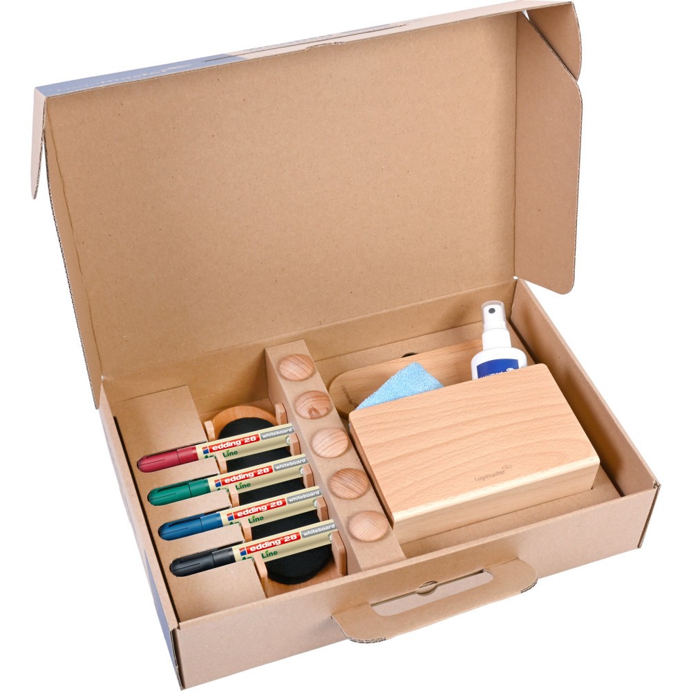 Produktabbildung Nr. 2: Legamaster Zubehörtset WOODEN, für Whiteboards, 17-teilig