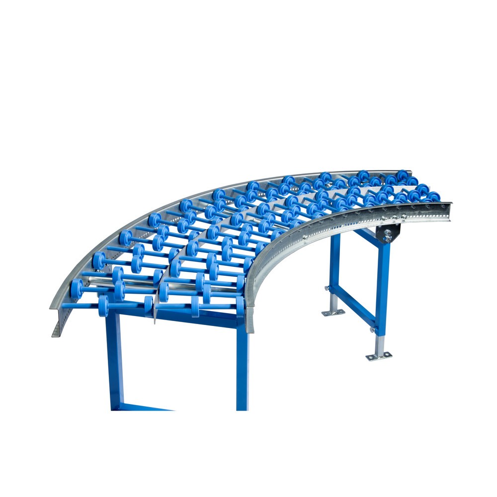 Leicht-Röllchenbahn, Kunststoffröllchen, 90° Kurve