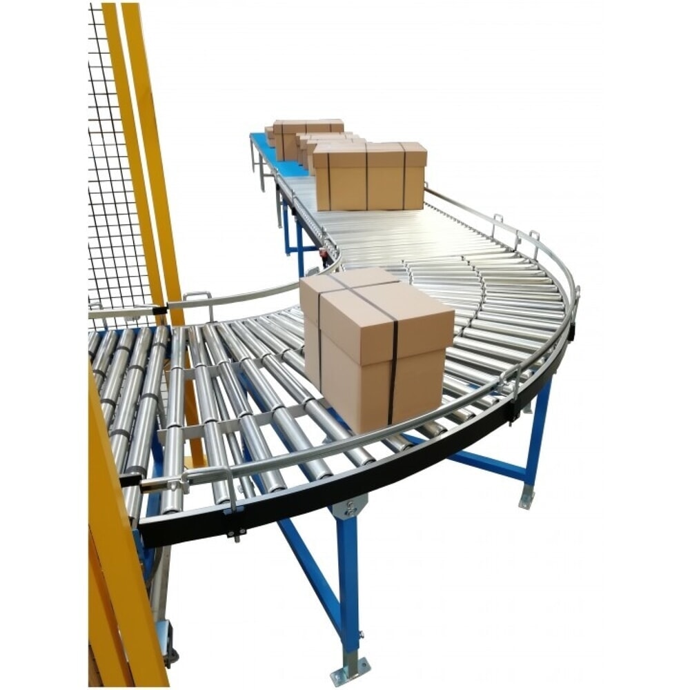Produktabbildung Nr. 3: BLUME Leicht-Rollenbahn, 90˚ Kurve, Stahlrollen, Ø 50 mm Bahnbreite 300 mm, Achsabstand 100 mm