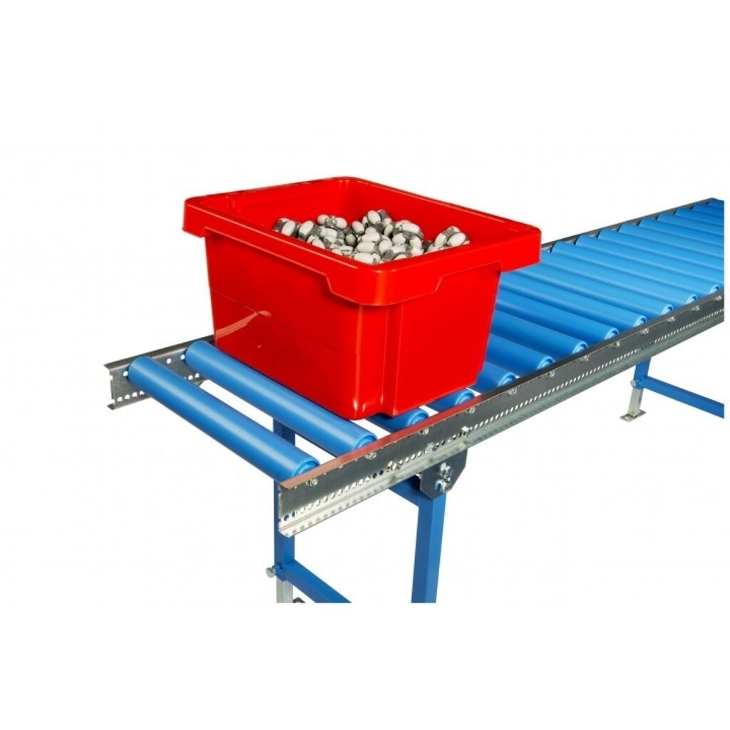 BLUME Leicht-Rollenbahnen, Kunststoffrollen, Ø 50 mm, Bahnlänge 1,5 m, Bahnbreite 400 mm, Achsabstand 75 mm Produktabbildung Nr. 5: BLUME Leicht-Rollenbahnen, Kunststoffrollen, Ø 50 mm, Bahnlänge 1,5 m, Bahnbreite 400 mm, Achsabstand 75 mm