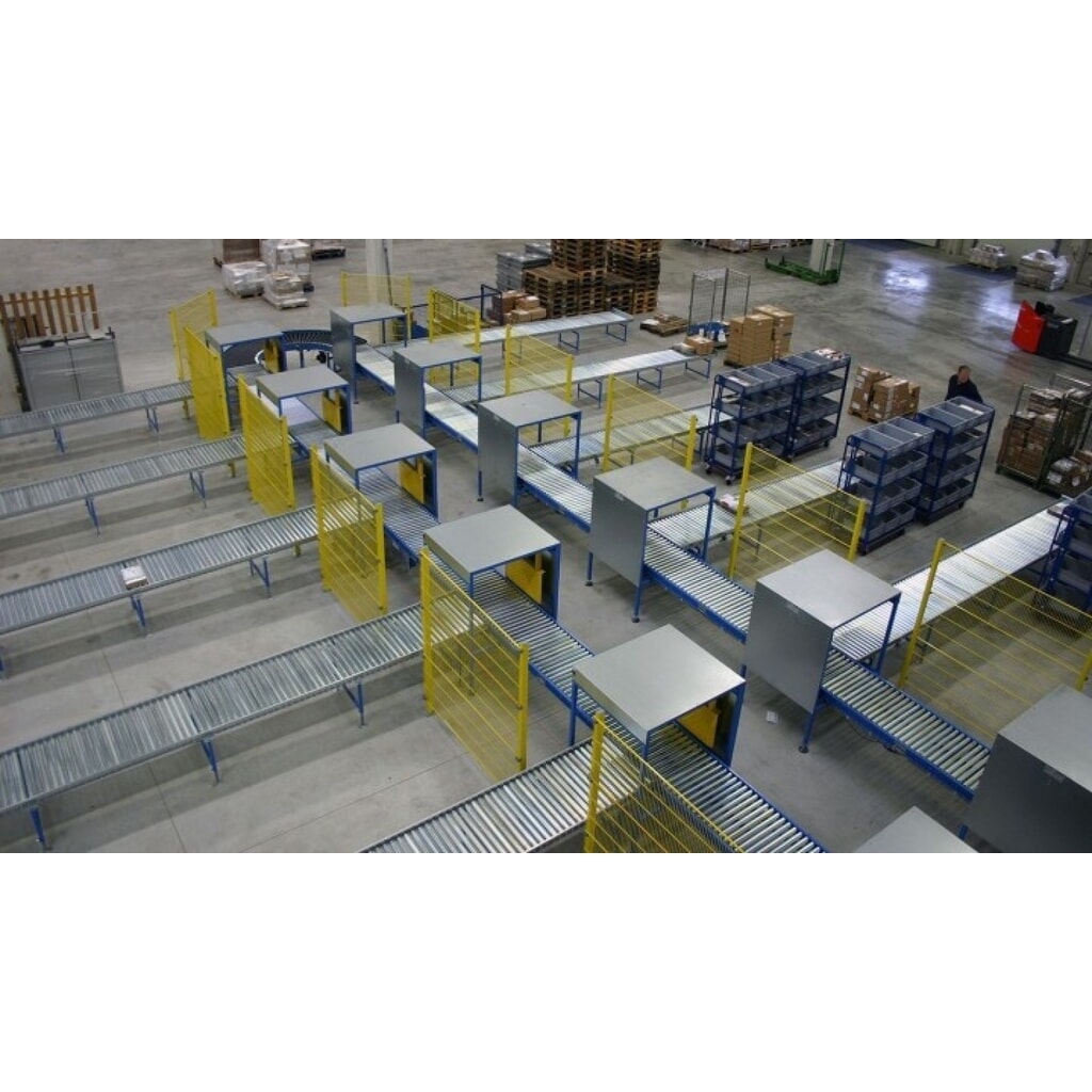 Produktabbildung Nr. 6: BLUME Leicht-Rollenbahnen, Stahlrollen, Ø 50 mm, Bahnlänge 2 m Bahnbreite 400 mm, Achsabstand 62,5 mm