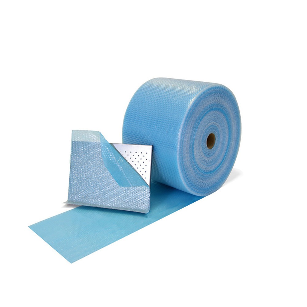 Produktabbildung: Leichthaftende Luftpolsterfolie, 400mm breitx100lfm, 100µ