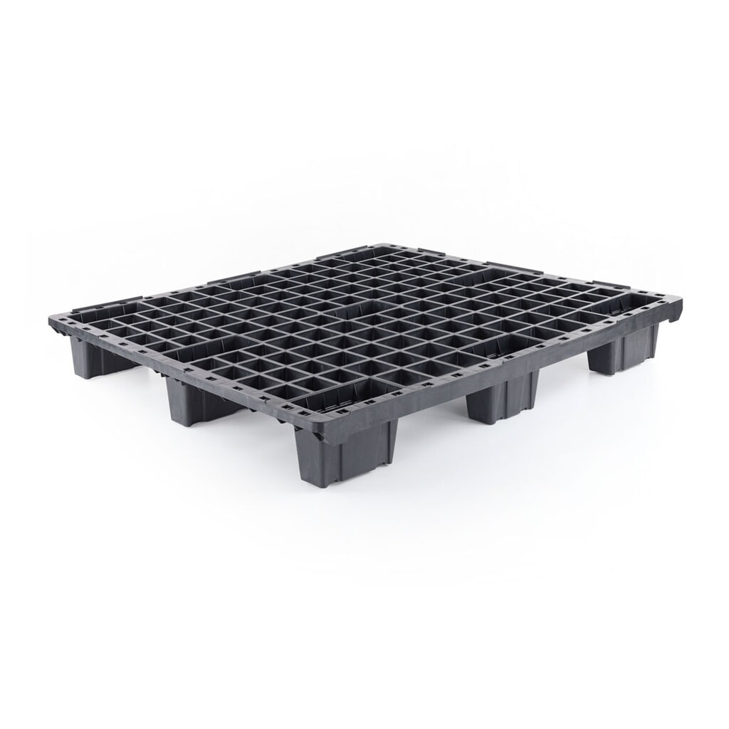 Leichtpalette aus Kunststoff, 1200x1000x153 mm Produktabbildung: Leichtpalette aus Kunststoff, 1200x1000x153 mm