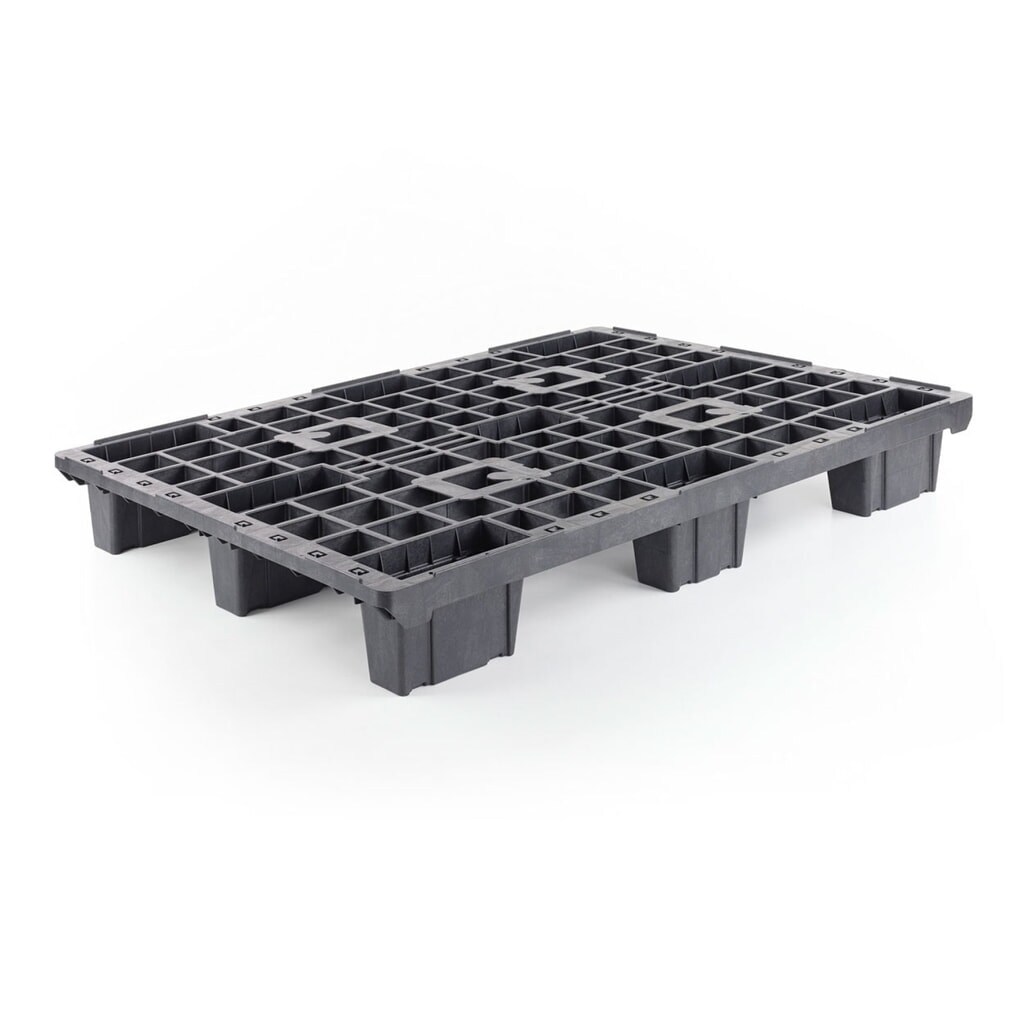 Produktabbildung: Leichtpalette aus Kunststoff, 1200x800x155 mm