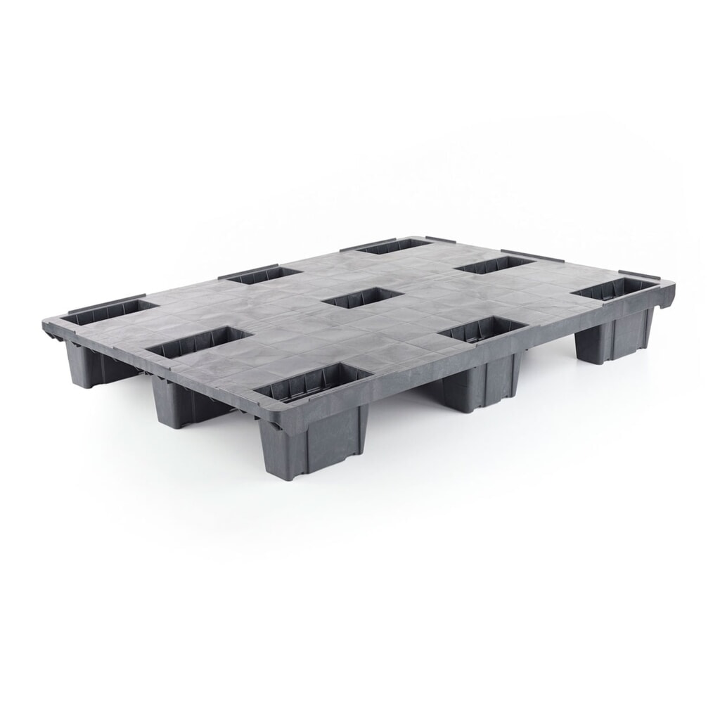Produktabbildung: Leichtpalette aus Kunststoff, 1200x800x155 mm