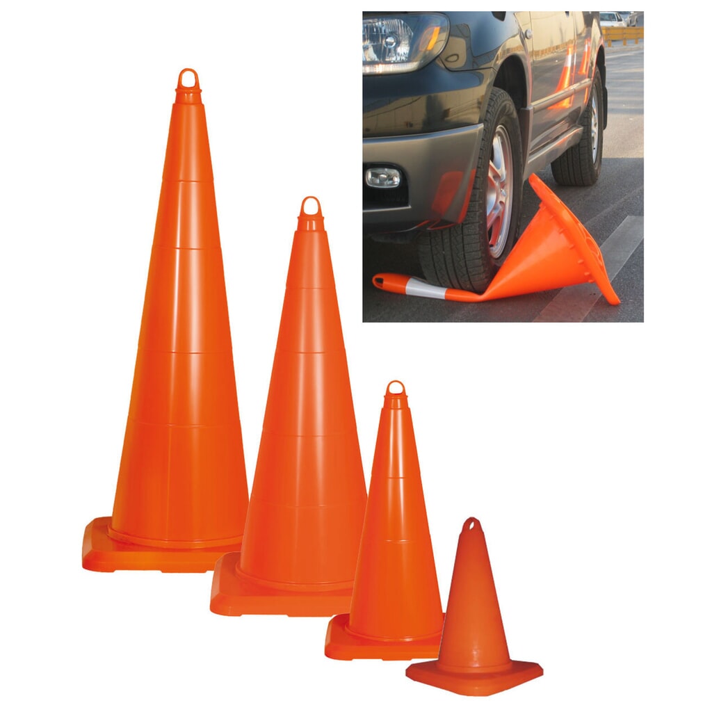 Leitkegel aus PVC, überfahrbar, Höhe 900 mm - 6,10 kg Produktabbildung: Leitkegel aus PVC, überfahrbar, Höhe 900 mm - 6,10 kg