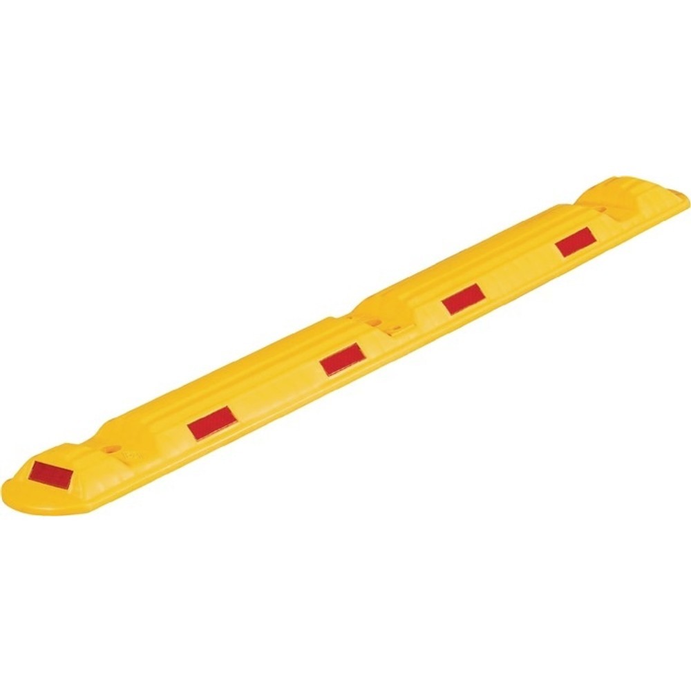 Produktabbildung: Leitschwelle L1170xB150xH50mm PP weiß m.roten Reflexstreifen