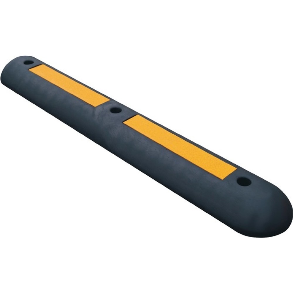 Produktabbildung: Leitschwelle L1000xB150xH60mm PVC schwarz m.gelben Reflexstreifen