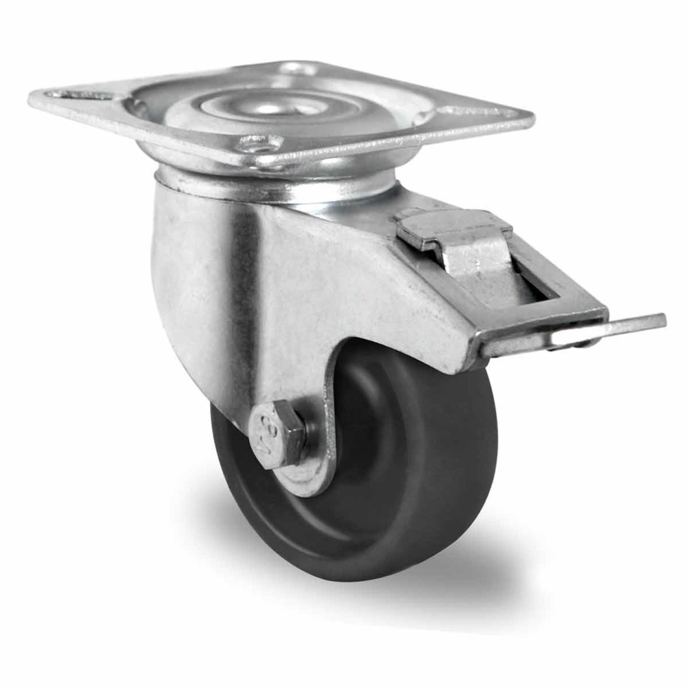 Produktabbildung: Lenkrolle mit Totalfeststeller ø 50 mm Serie P4P4 Gleitlager