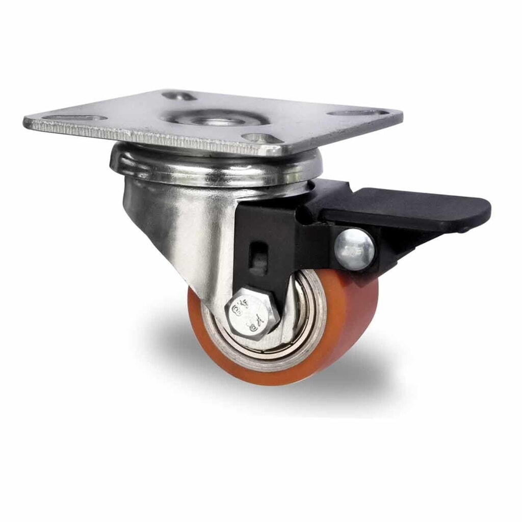 Produktabbildung: Lenkrolle mit Totalfeststeller ø 35 mm Serie SWU5 Doppelkugellager