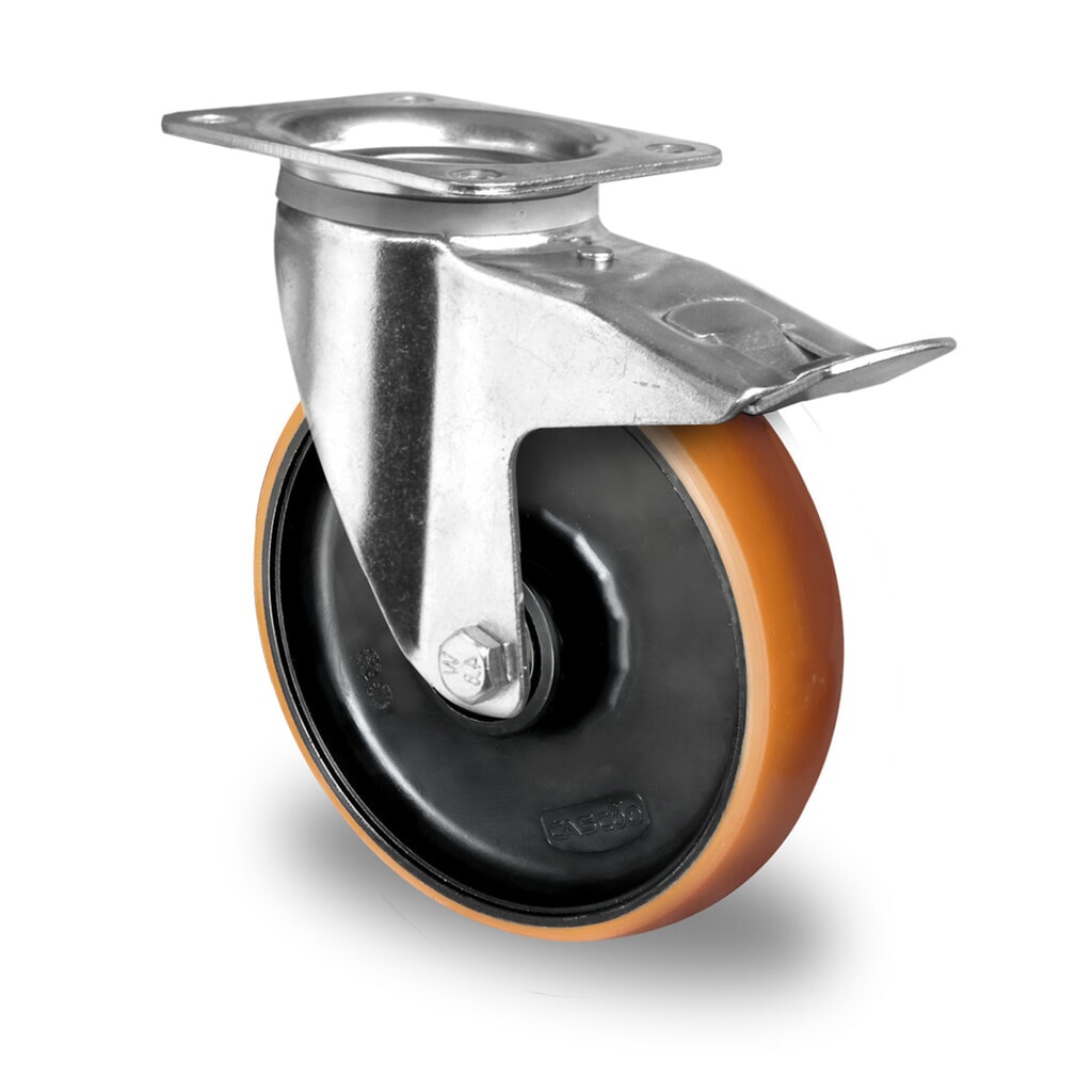Produktabbildung: Lenkrolle mit Totalfeststeller ø 125 mm Serie Z4U5 Doppelkugellager